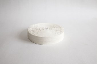 Лента киперная полиэфирная 22мм белая - foto 0