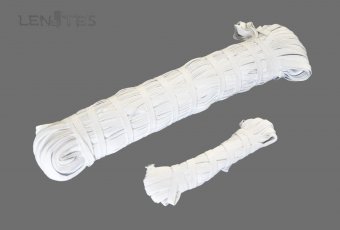 Тесьма эластичная ТП-10БП-10 белая - foto 0